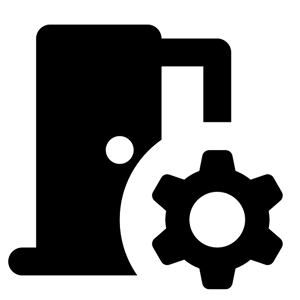 Silhouette of a smiling cat